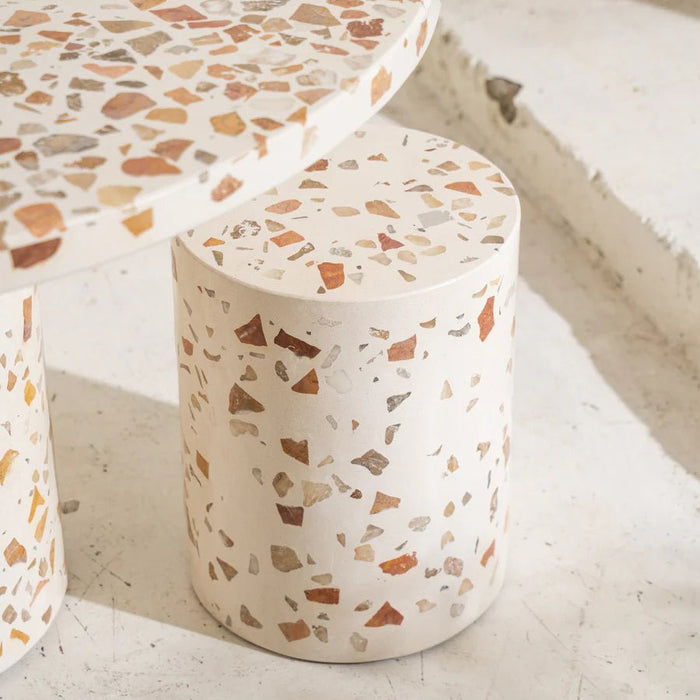 Astra Terrazzo Stool - Biku Furniture & Homewares