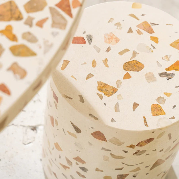 Astra Terrazzo Stool - Biku Furniture & Homewares