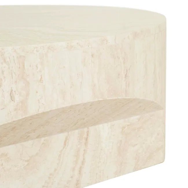 Atlas Pinnacle Coffee Table - Natural Travertine - Biku Furniture & Homewares