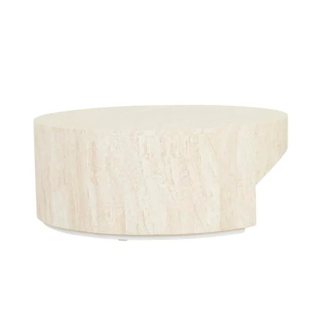 Atlas Pinnacle Coffee Table - Natural Travertine - Biku Furniture & Homewares