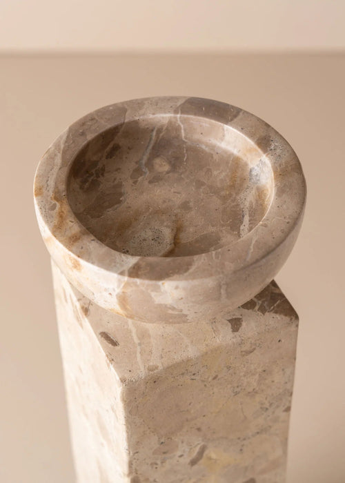 Aurea Marble Candle Holder - Biku Furniture & Homewares