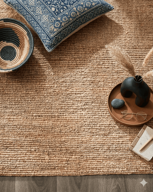 Aurelia Jute Floor Rug - Biku Furniture & Homewares