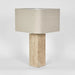 Ava Travertine Table Lamp - Biku Furniture & Homewares