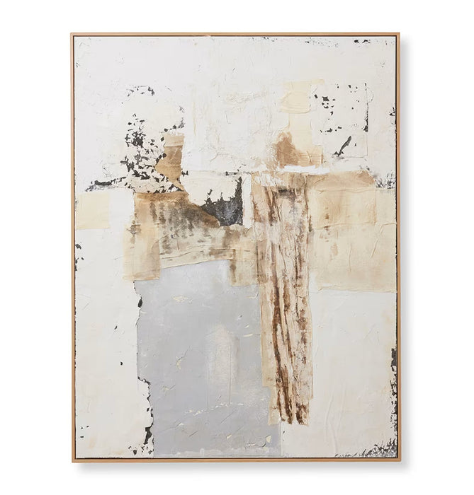 Azure Drift Hand - Painted Canvas - Biku Furniture & Homewares