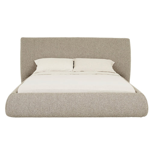 Madrid Curve Bed - Mercury Boucle