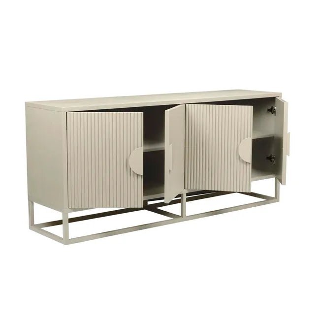 Benjamin Ripple Buffet - Putty - Biku Furniture & Homewares