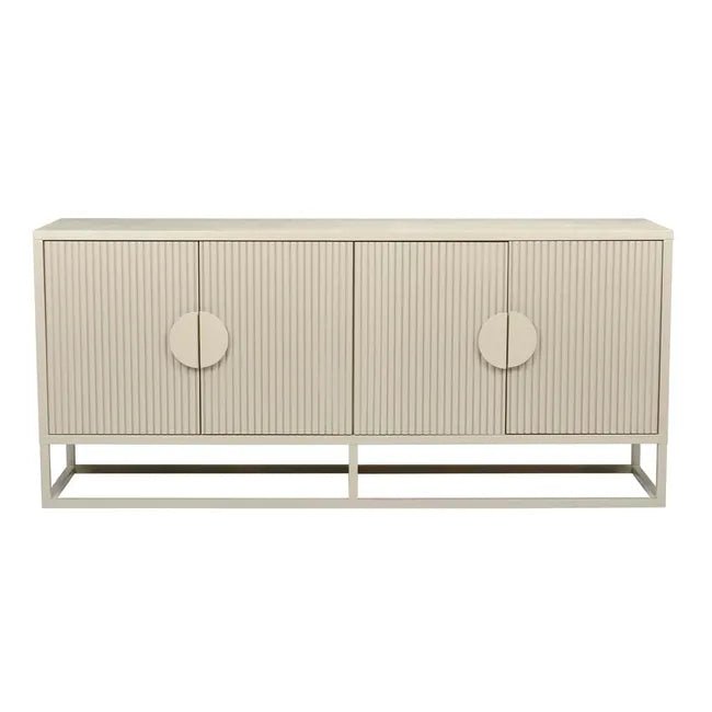 Benjamin Ripple Buffet - Putty - Biku Furniture & Homewares