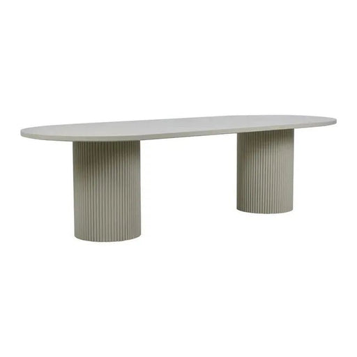 Benjamin Ripple Oval Dining Table - Biku Furniture & Homewares