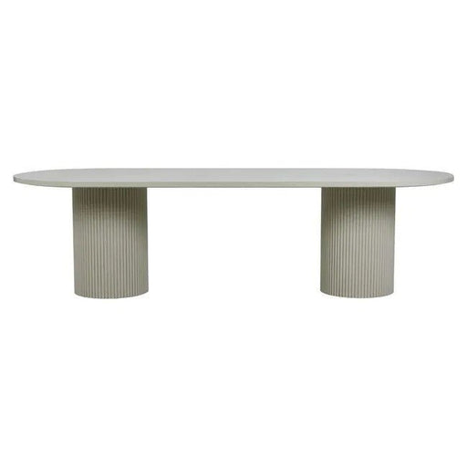 Benjamin Ripple Oval Dining Table - Biku Furniture & Homewares