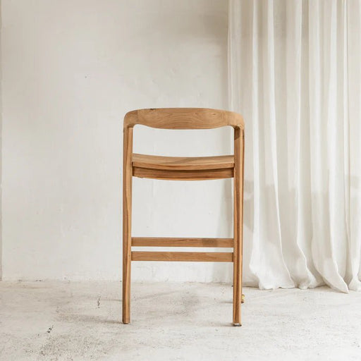Blada Teak Stool 65cm Seat Height - Biku Furniture & Homewares