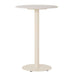 Portsea Cruise Round Bar Table - Alabaster - Ivory White