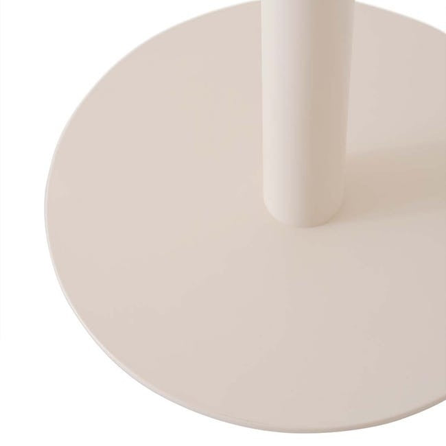 Portsea Cruise Round Bar Table - Alabaster - Ivory White