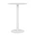 Portsea Cruise Round Bar Table - White Stone - White