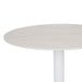 Portsea Cruise Round Bar Table - White Stone - White