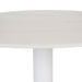 Portsea Cruise Round Bar Table - White Stone - White