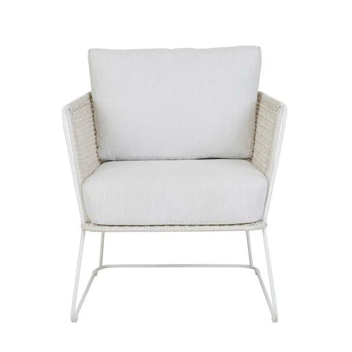 Cabana Sleigh Occasional Chair - Snow - Chalk - Biku Furniture & Homewares