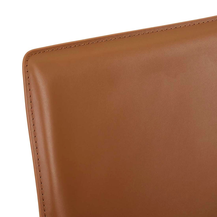 Lachlan Dining Armchair - Tan Recycled Leather