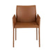 Lachlan Dining Armchair - Tan Recycled Leather