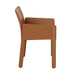 Lachlan Dining Armchair - Tan Recycled Leather