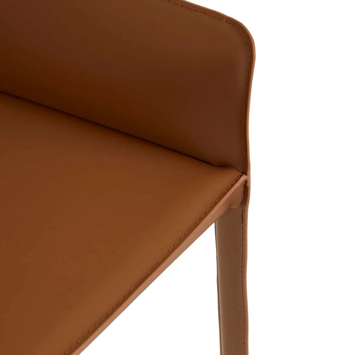 Lachlan Dining Armchair - Tan Recycled Leather