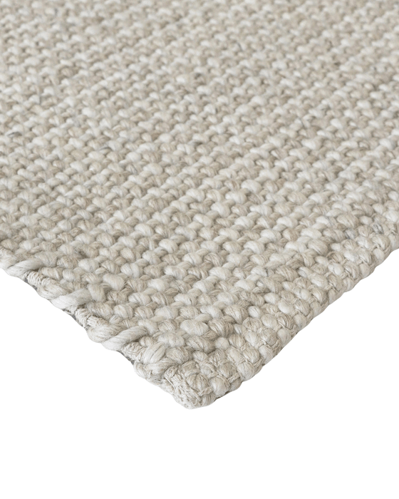 Chief Wool & Viscose Rug Oat Natural - Biku Furniture & Homewares