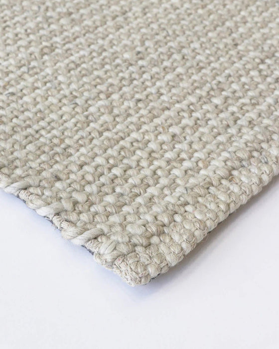 Chief Wool & Viscose Rug Oat Natural - Biku Furniture & Homewares
