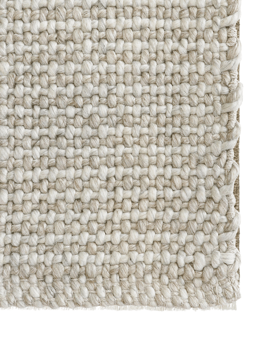 Chief Wool & Viscose Rug Oat Natural - Biku Furniture & Homewares