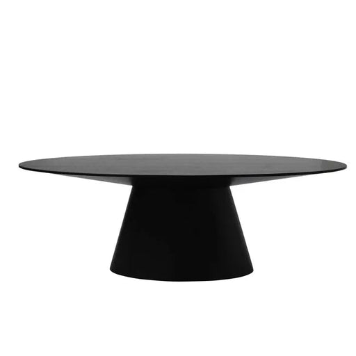 Classique Oval Dining Table - Matt Dark Oak - Biku Furniture & Homewares