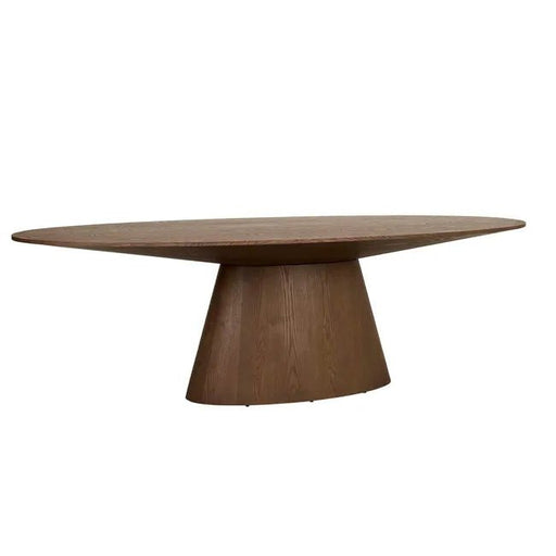 Classique Oval Dining Table - Smoked Ash - Biku Furniture & Homewares