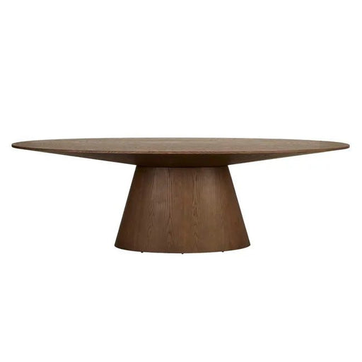 Classique Oval Dining Table - Smoked Ash - Biku Furniture & Homewares