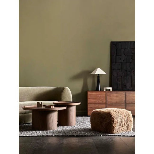 Classique Pedestal Coffee Table - Natural Ash - Biku Furniture & Homewares