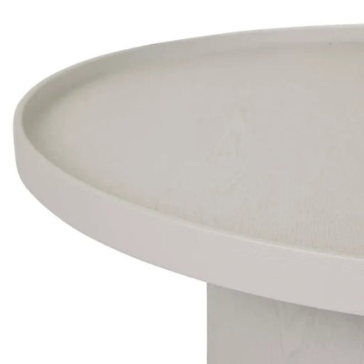 Classique Pedestal Coffee Table - Oyster Ash - Biku Furniture & Homewares