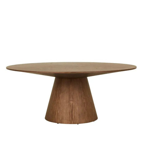 Classique Round Dining Tables - Smoked Ash - Biku Furniture & Homewares