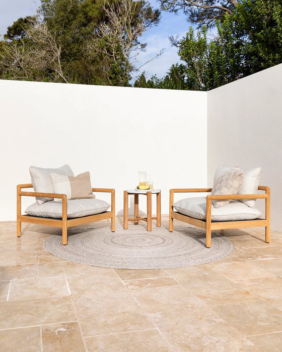 Coastal PET Round Rug - Biku Furniture & Homewares
