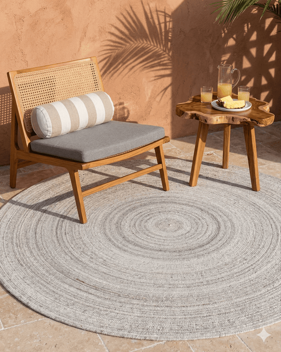Coastal PET Round Rug - Biku Furniture & Homewares