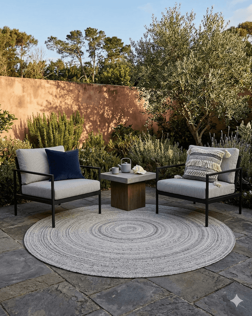 Coastal PET Round Rug - Biku Furniture & Homewares
