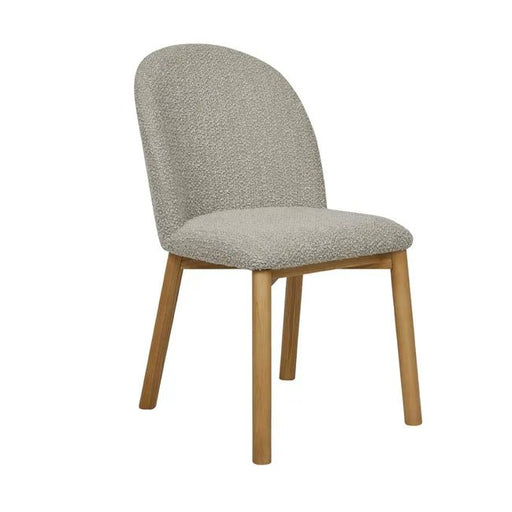 Cohen Dining Chair - Taupe Boucle - Natural Ash - Biku Furniture & Homewares
