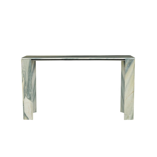 Atlas Slab Console Table - Marine Marble