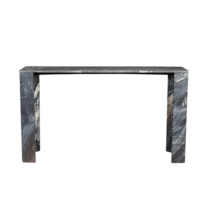 Atlas Slab Console Table - Storm Marble