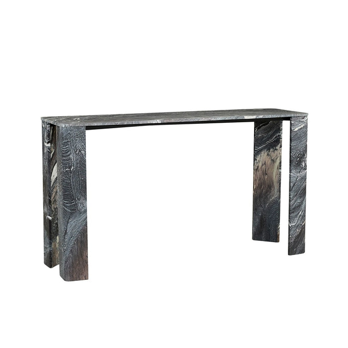 Atlas Slab Console Table - Storm Marble