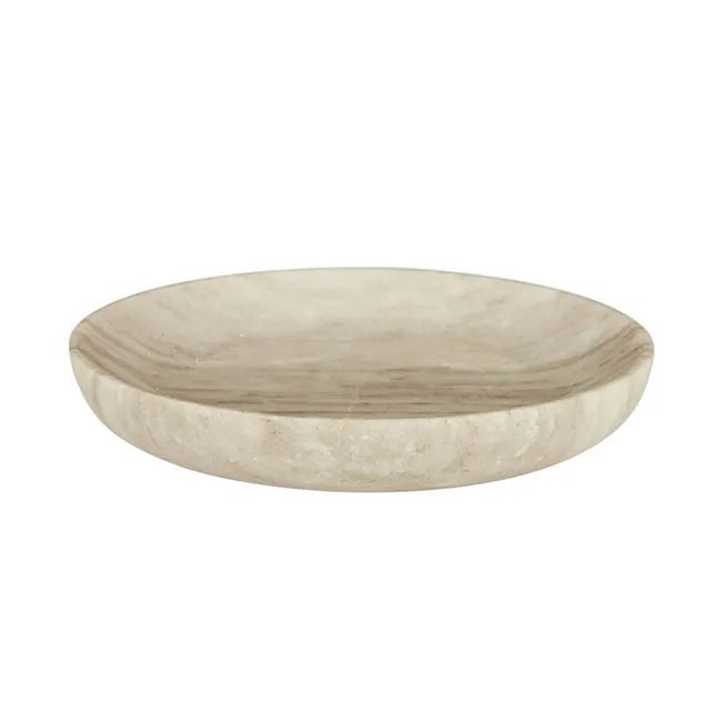 Dawn Rnd Platter - Oat Marble - Biku Furniture & Homewares