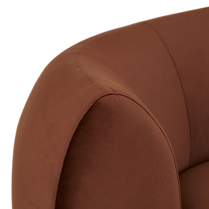 Vera Daybed Left Arm - Rum Raisin