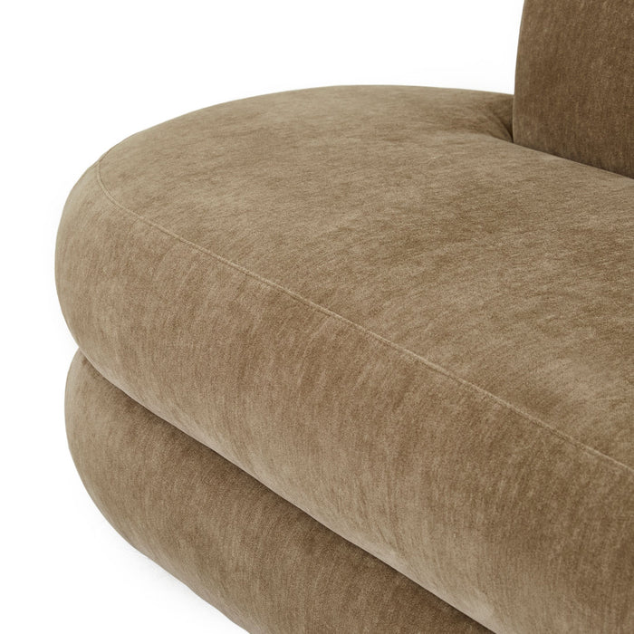 Vera Daybed Right Arm - Soft Russet