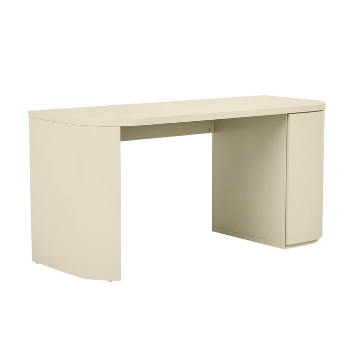 Orson Round Desk - Putty