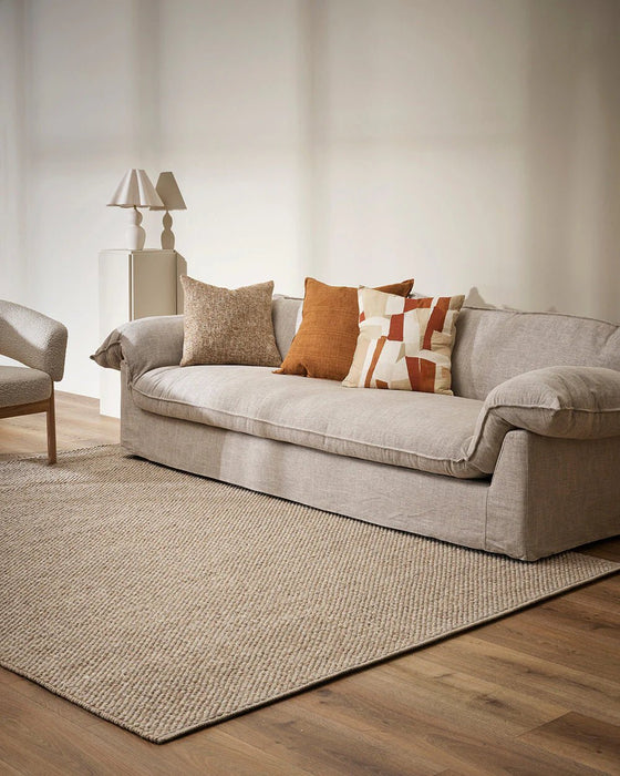 Eira Rug – Parchment - Biku Furniture & Homewares