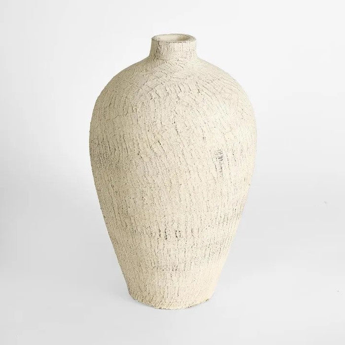 Eira Tall Stone Vase - Biku Furniture & Homewares