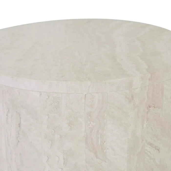 Elle Block Round Side Table - Biku Furniture & Homewares