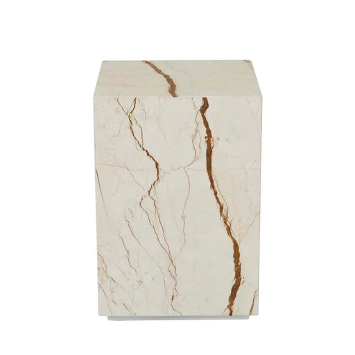 Elle Block Square Side Table - Biku Furniture & Homewares