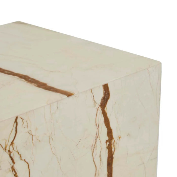 Elle Block Square Side Table - Biku Furniture & Homewares