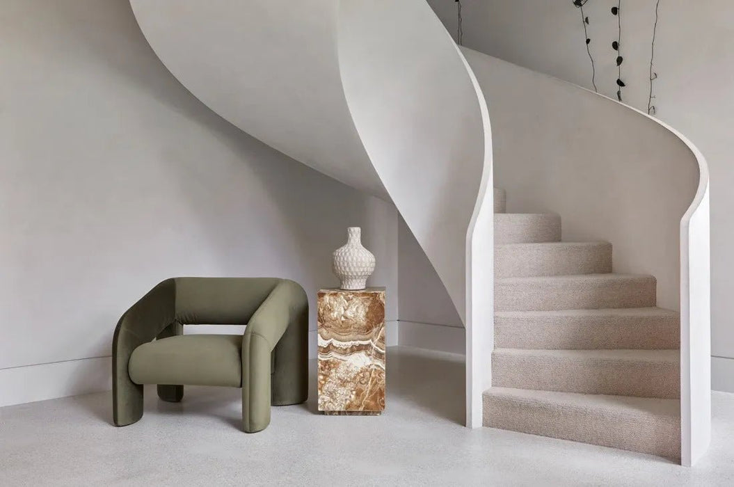 Elle Block Square Side Table - Biku Furniture & Homewares